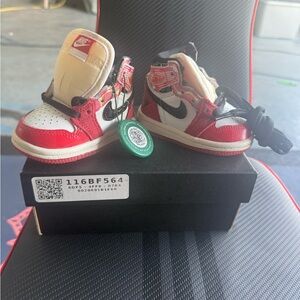 Nike Baby/Toddler Air Jordan 1 high-Top spider verse Sneakers in Red/White/Black